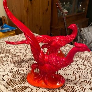 Pair of Mid Century Modern ceramic pheasants.